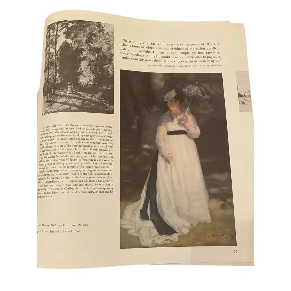 1970 “Impressionists and Impressionism” World Publishing Co Vintage Hardbound